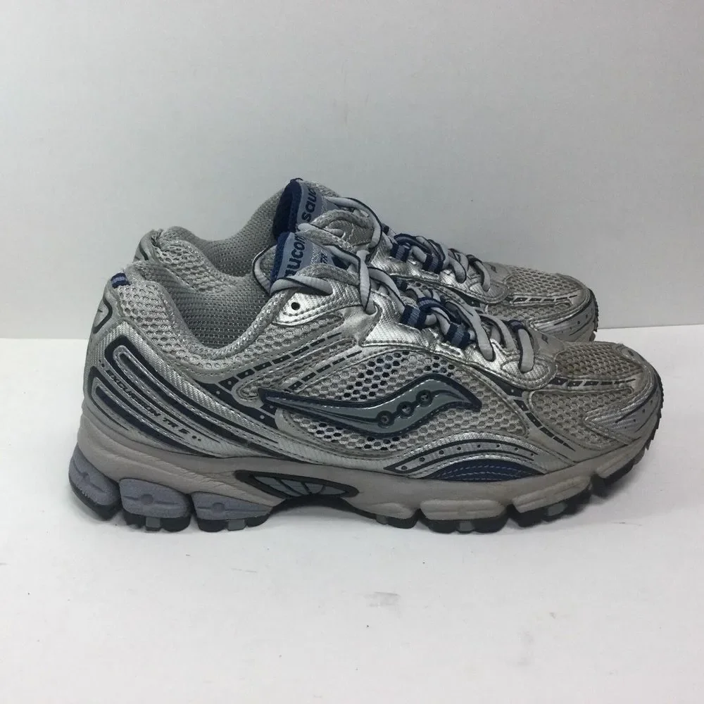 SAUCONY Excursion TR5 Womens Shoes Size 8 Sneakers Silver Blue Running‎ Athletic